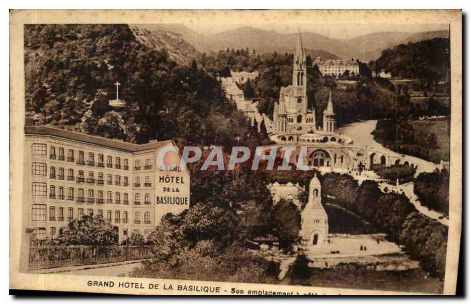 CPA Lourdes Grand Hotel de La Basilique