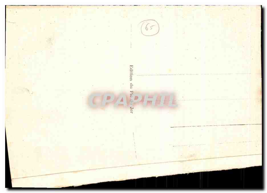 CPA Lourdes La Vallee d Argeles et la Chaine des — Verso