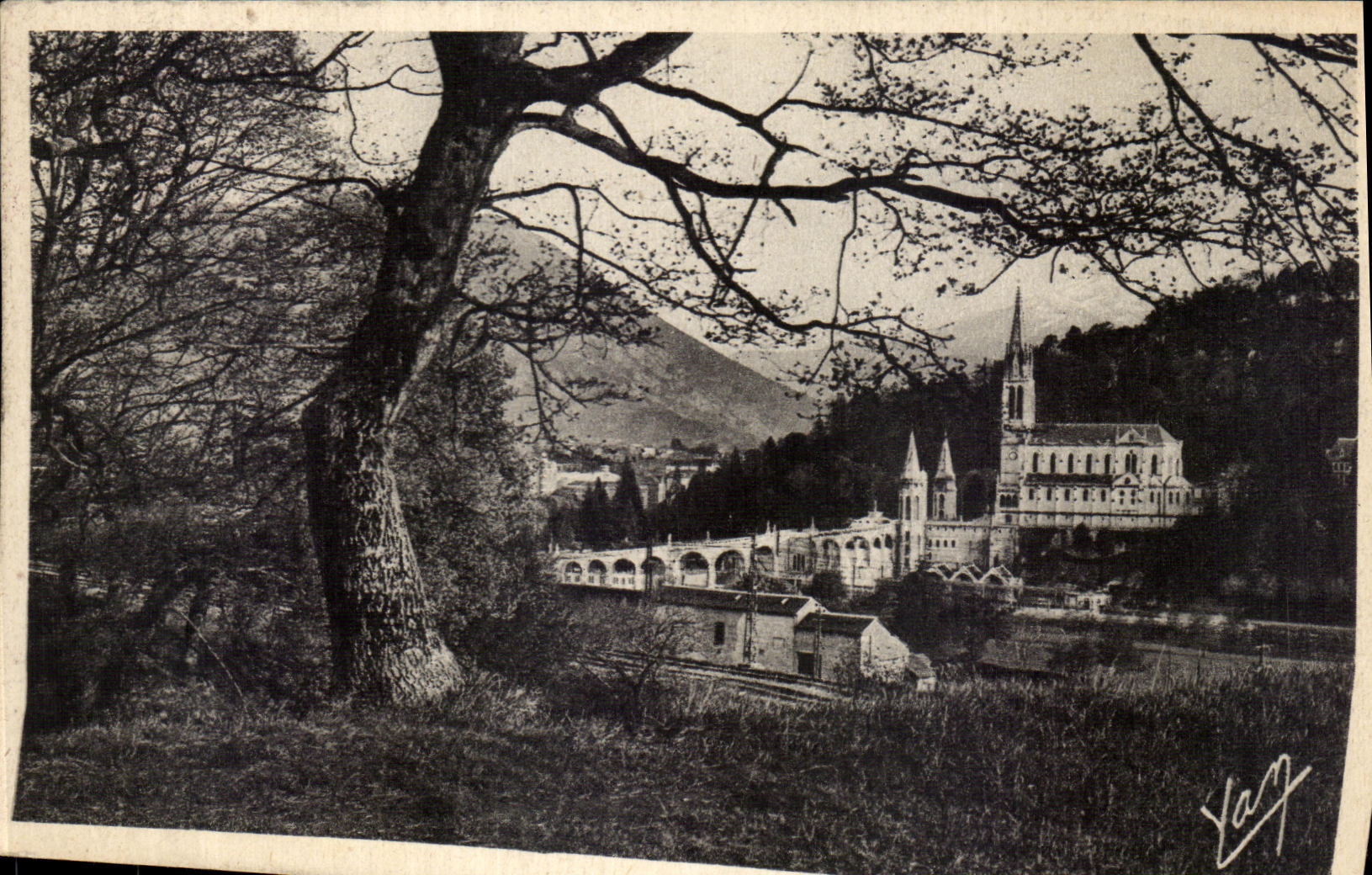 CPA Lourdes La Basilique
