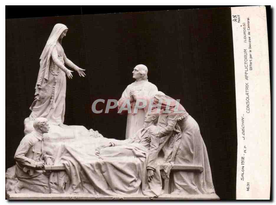 CPA Lourdes Salon 1912 Dechin Consolatrix Afflictorium 