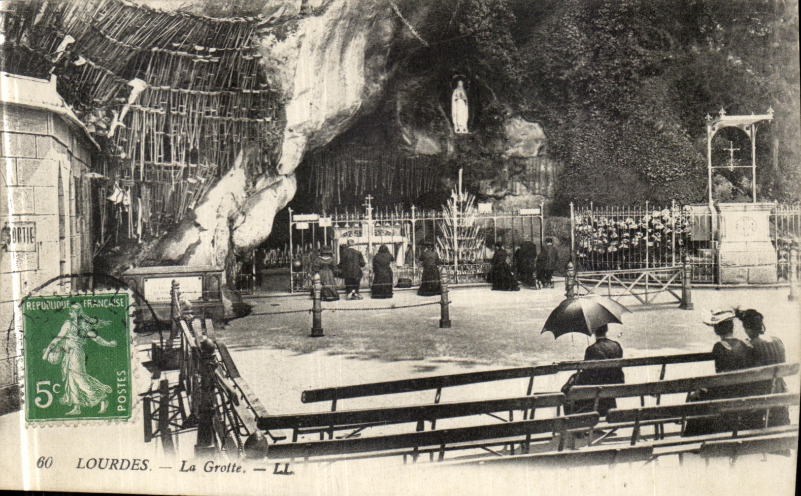 CPA Lourdes La Grotte 