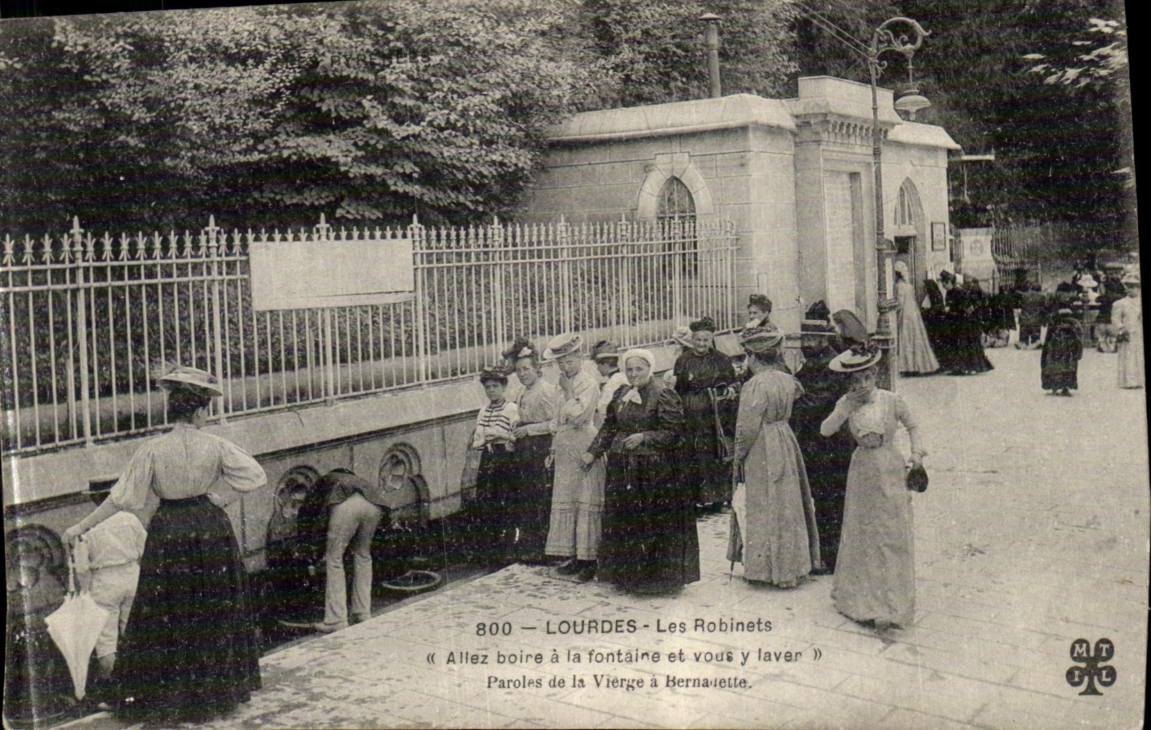 Lourdes - Les Robinets — Paroles de la Vierge à Bernadette — MT L