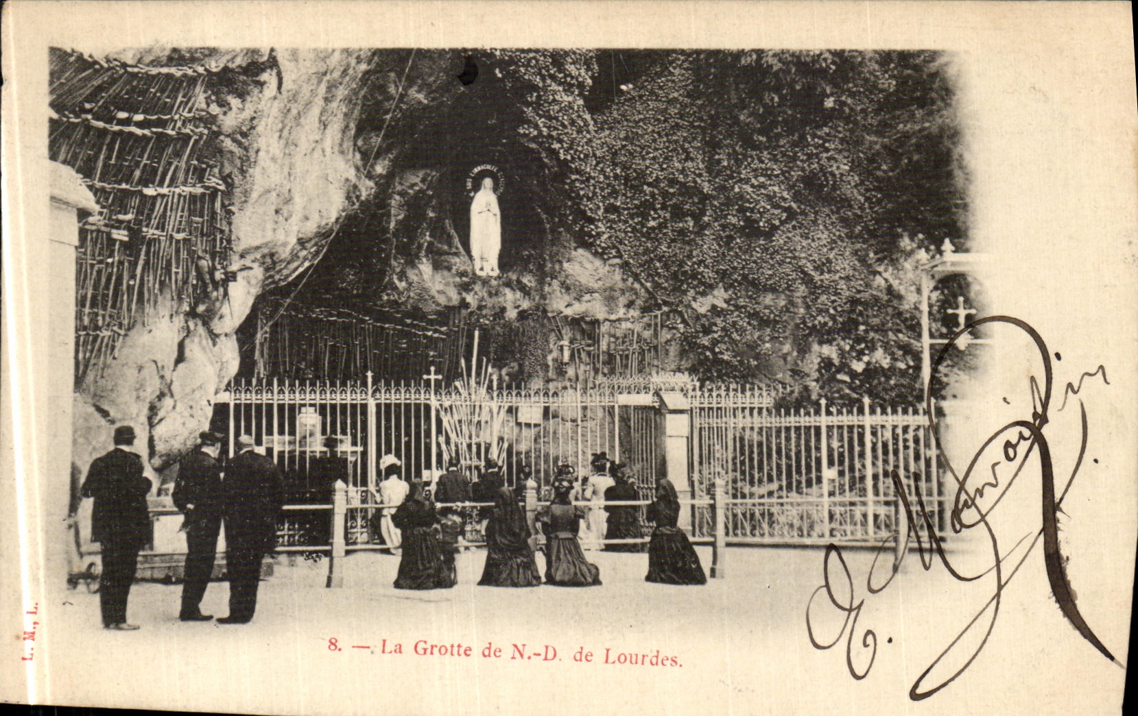 CPA La Grotte de N D de Lourdes