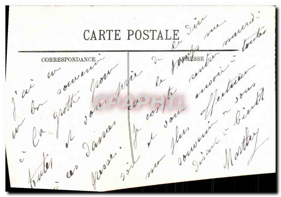 CPA Lourdes maison de Bernadette Soubirous — Verso