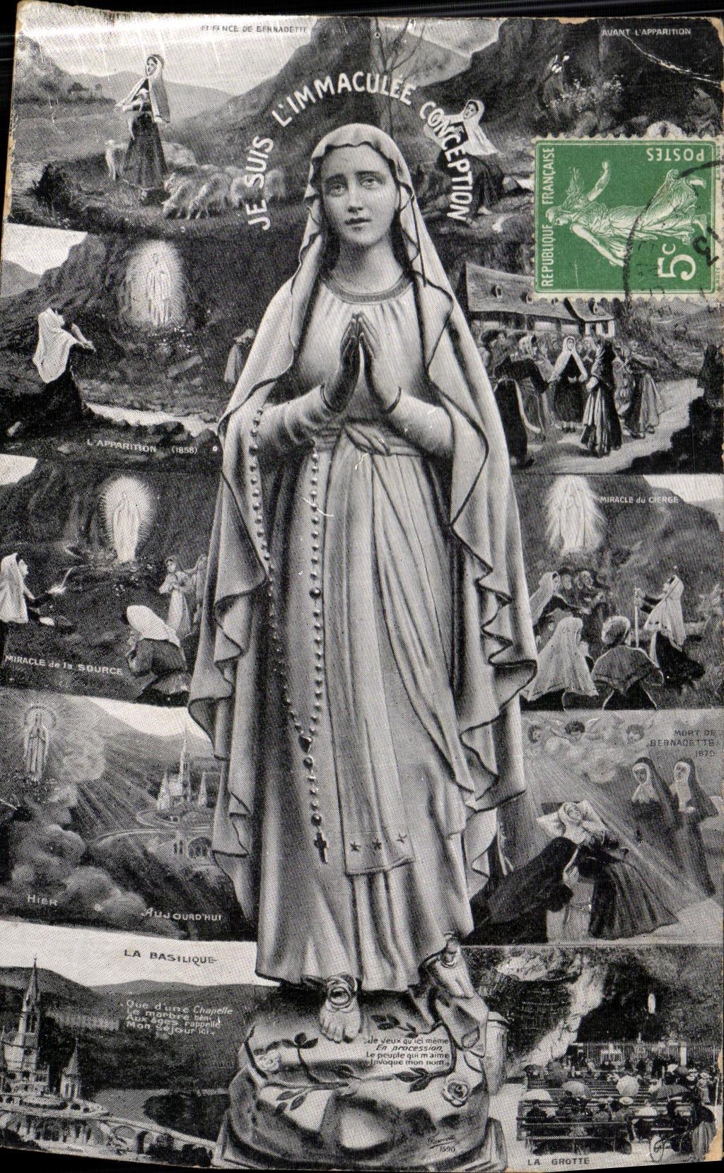 CPA Lourdes Immaculee conception 