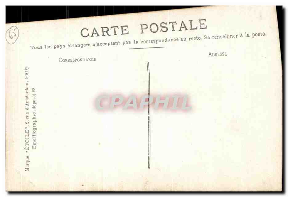 CPA Lourdes La Vierge Couronnee — Verso