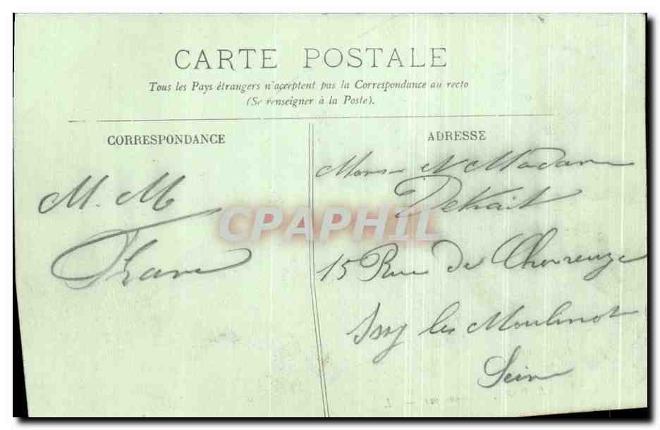 CPA Le Treport Panorama — Rückseite