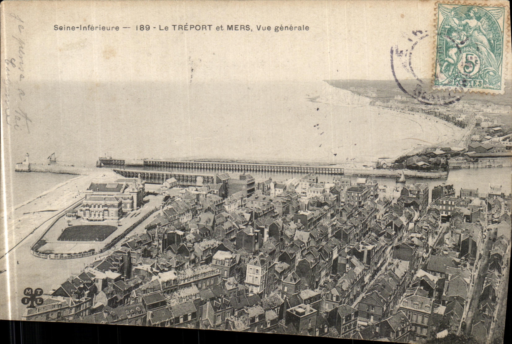CPA Le Treport et Mers Vue Generale