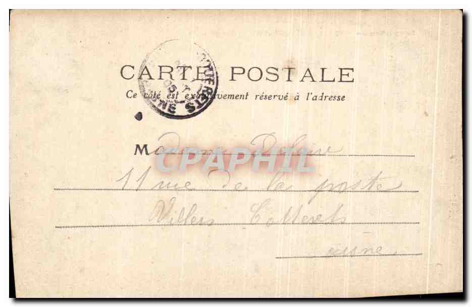 CPA Le Treport et Mers Vue Generale — Rückseite