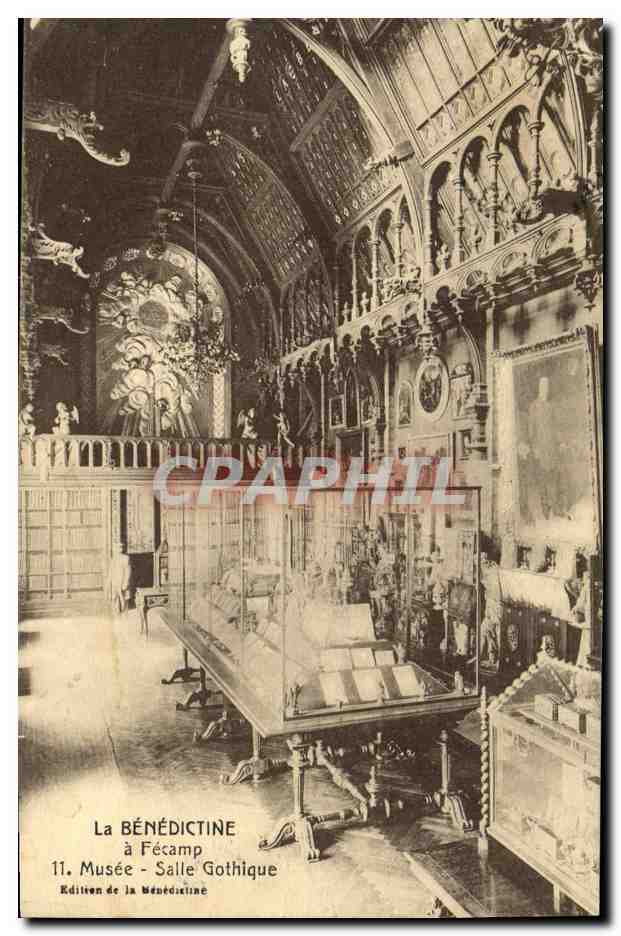 CPA La Benedictine A Fecamp Musee Salle Gothique
