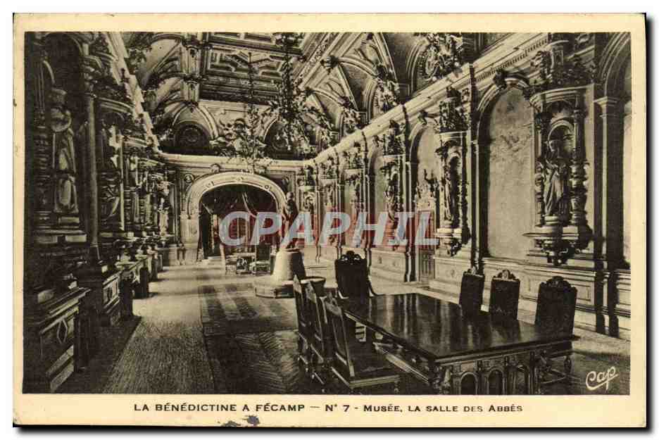 CPA La Benedictine A Fecamp Musee La Salle Des Abbes