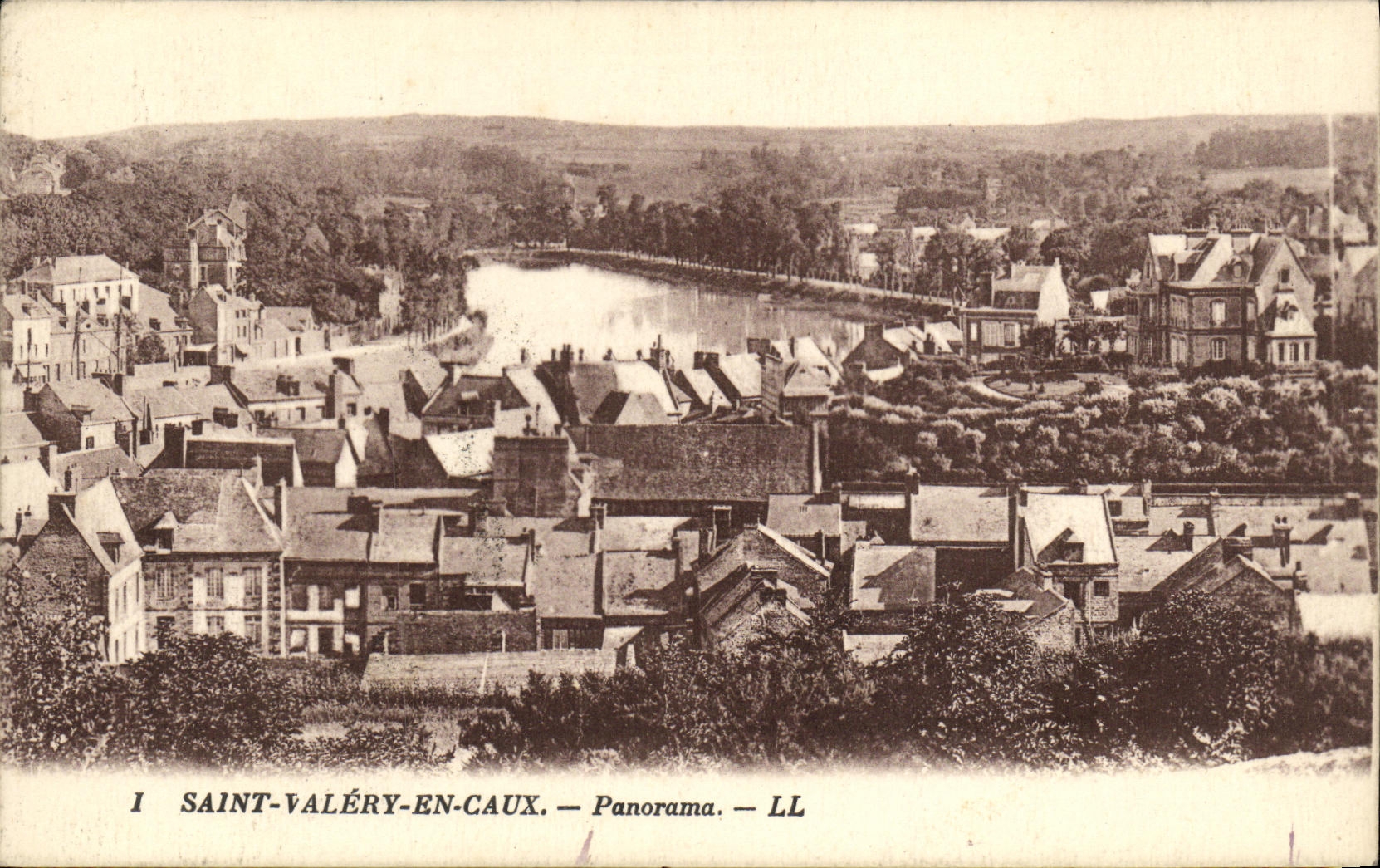 CPA Saint Valery En Caux Panorama