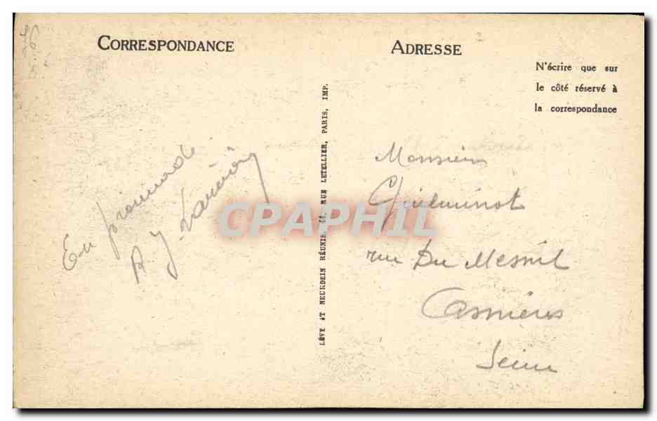 CPA Saint Valery En Caux Vue Generale Prise de L aFalaise D Aval  — Rückseite