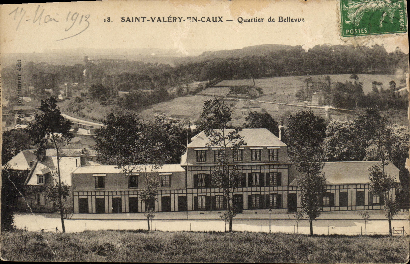 CPA Saint Valery En Caux Quartier de Bellevue