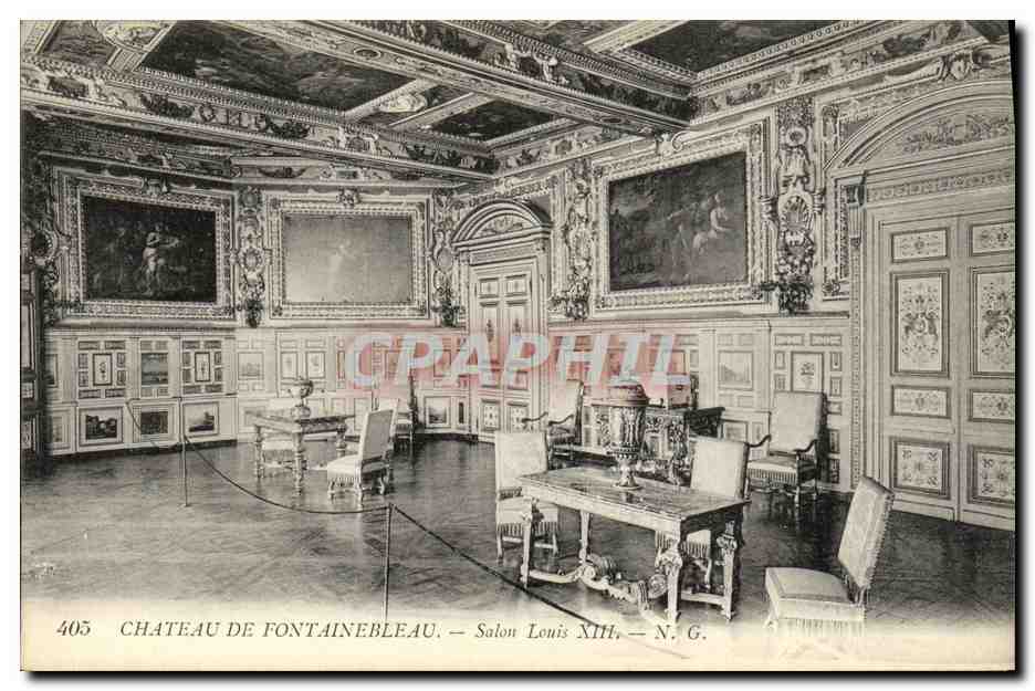 Castillo de Fontainebleau — Salón de Luis XIII — N. G.