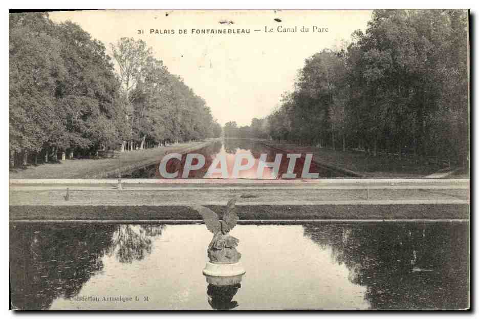 Palacio de Fontainebleau — El Canal del Parque — Colección Artística L. M.