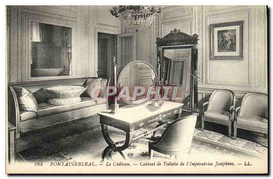 Fontainebleau — Das Schloss. — Cabinet de Toilette der Kaiserin Joséphine. — LL. — N° 284