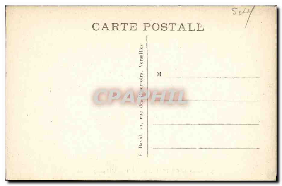 Foresta di Fontainebleau — L'ippopotamo — Editore F. David, Versailles — Verso
