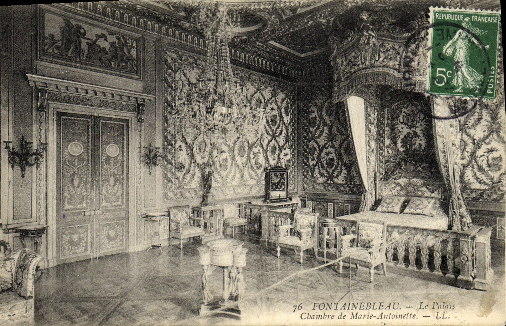 Zimmer von Marie-Antoinette — Das Schloss — Fontainebleau — LL. — n°76