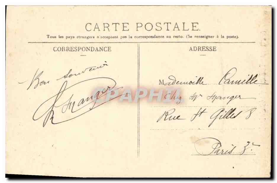 Il Defilé di Vaucouleurs (Rocher Cassepot) — Foresta di Fontainebleau — editore CPAPHIL, n° 298 — Verso