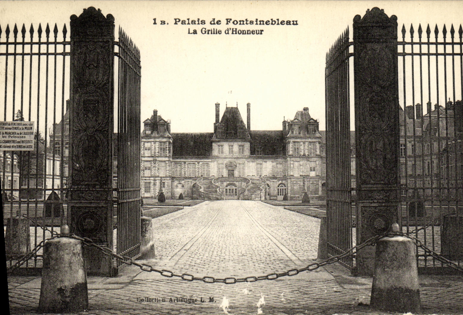 Palacio de Fontainebleau — La Reja de Honor — Colección Artística L. M.