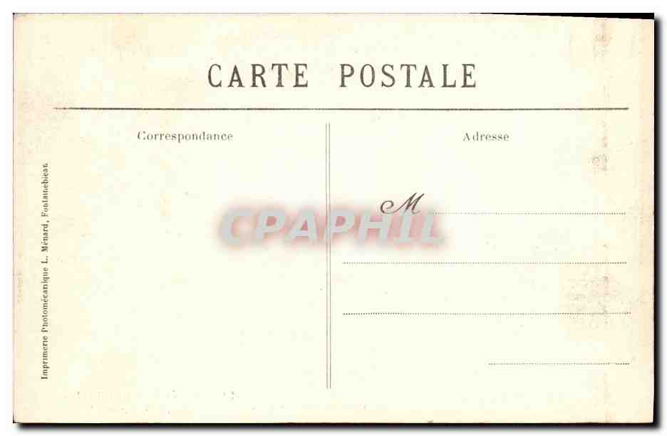 Forêt de Fontainebleau — L'Éléphant (Apremont) — Collection Artistique L. M., n° 144 — Reverso