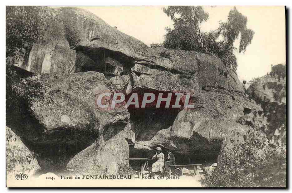Foresta di Fontainebleau — La Rocca che piange — Editore E.P.D. n°104