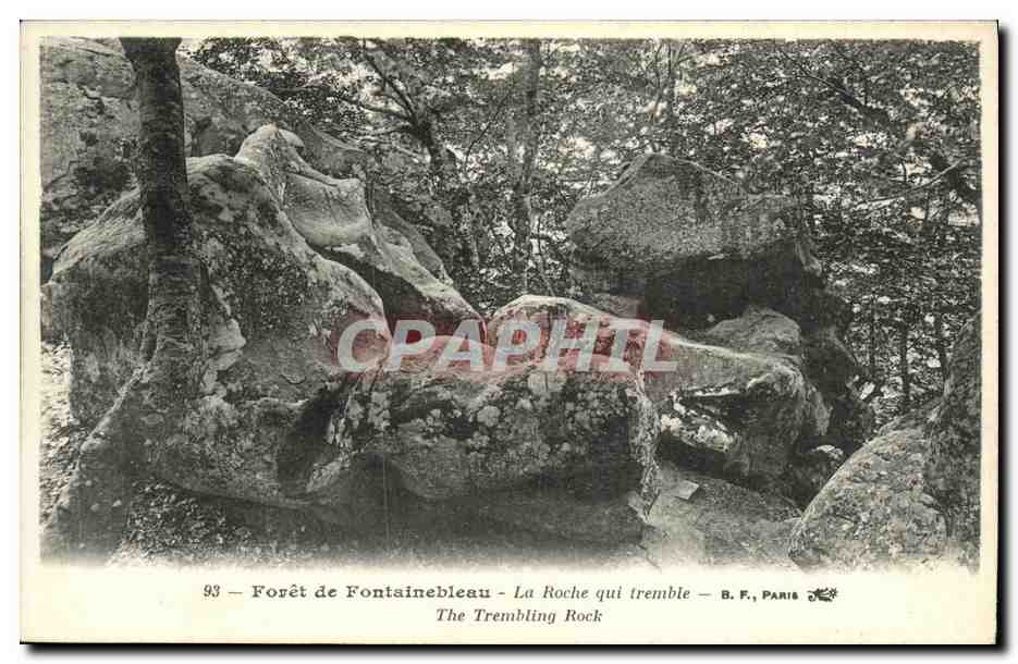 Forêt de Fontainebleau - La Roche qui tremble — B. F., Paris