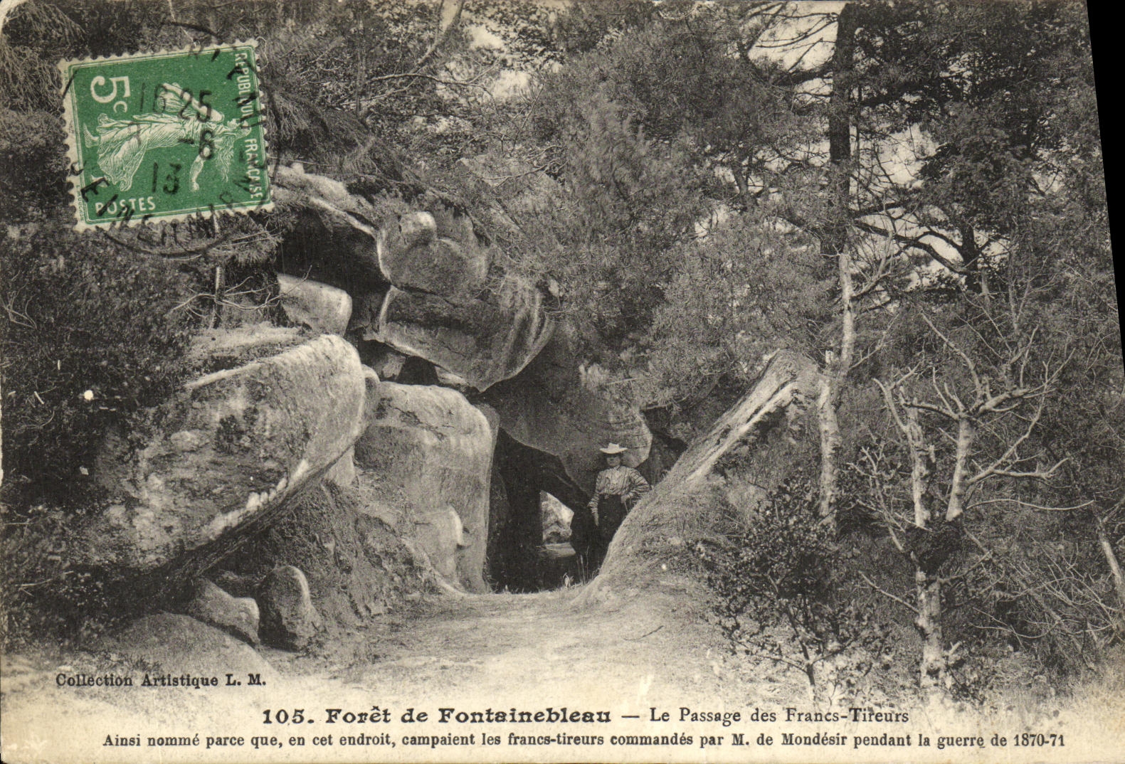 Forêt de Fontainebleau — Le Passage des Francs-Tireurs pendant la guerre de 1870-71