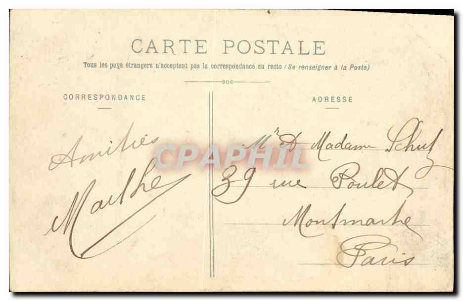 Bosque de Fontainebleau — La Tour Denecourt — Editor no identificado, n° 87 — Reverso