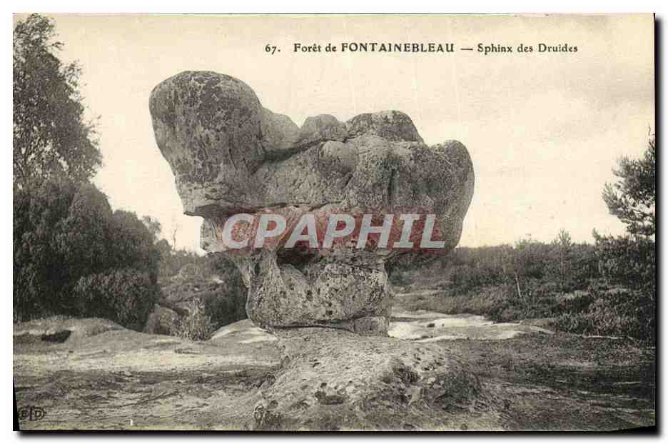 Forêt de FONTAINEBLEAU — Sphinx des Druides — n°67