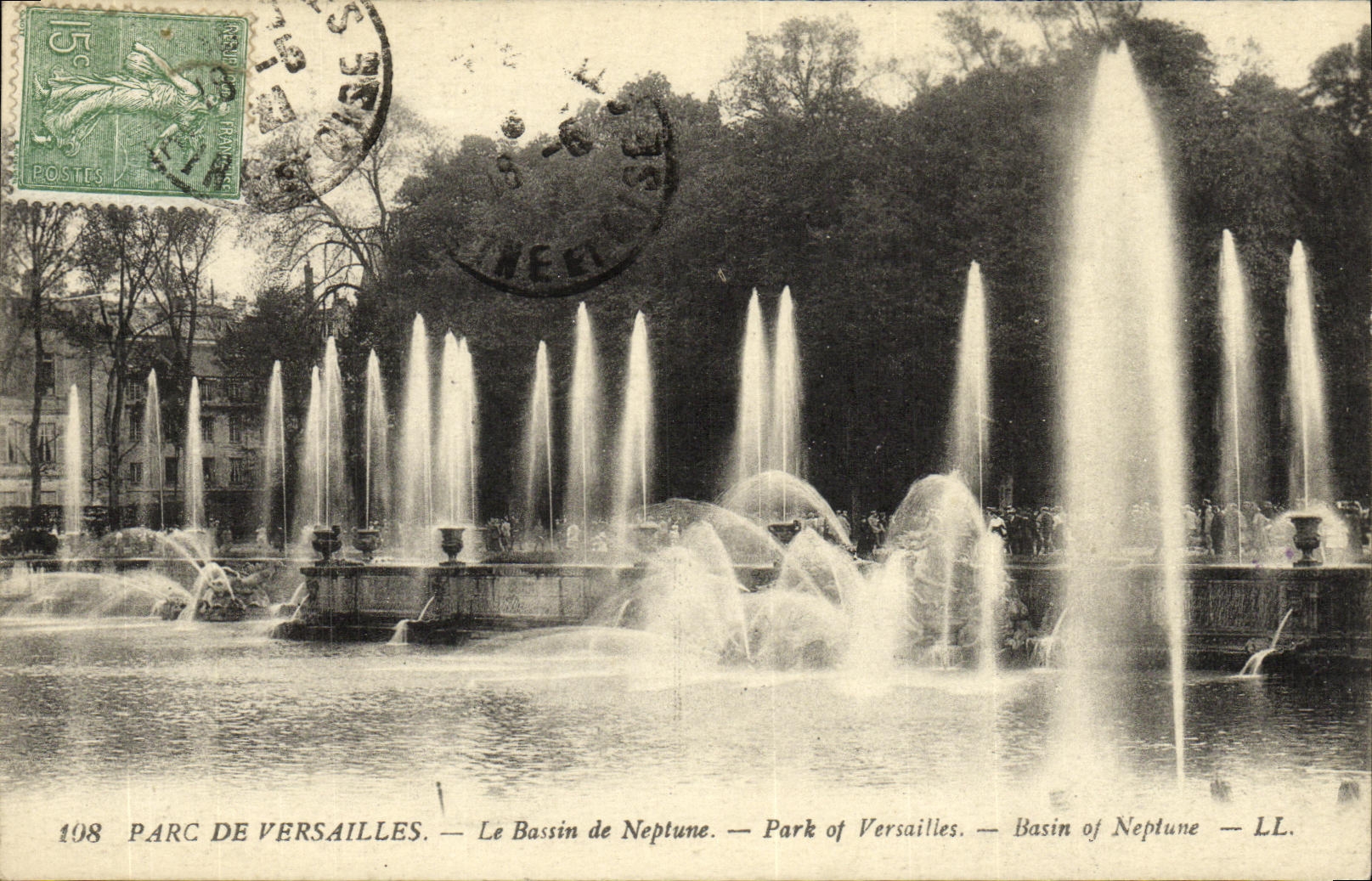 Parc de Versailles — Bassin de Neptune — LL. — N° 198