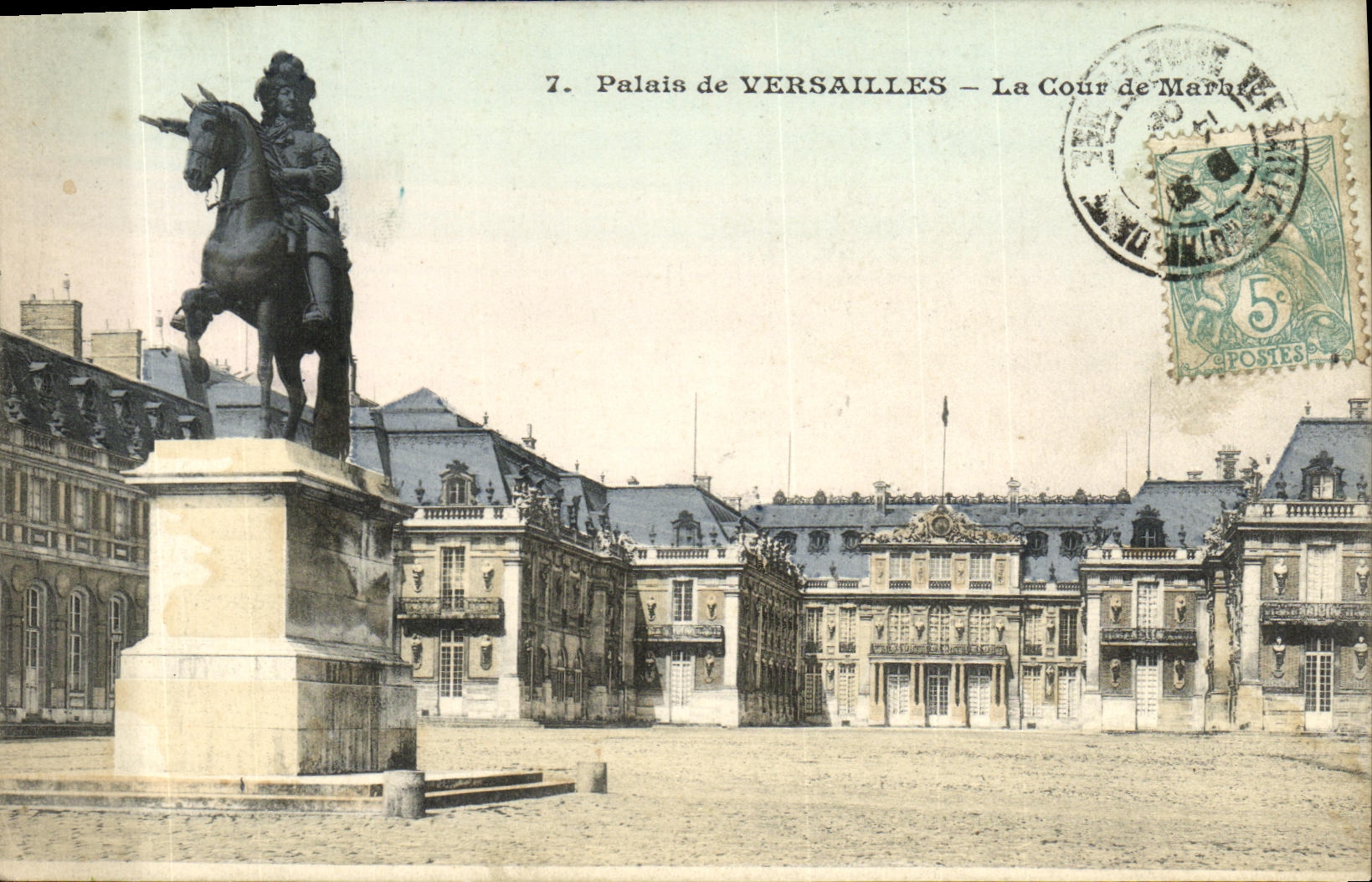 CPA Versailles Palais de La Cour de Marbre