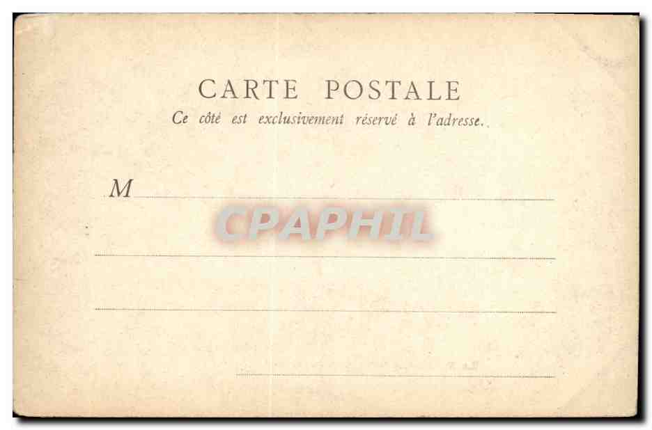 CPA Le Palais du Costume Trianon Folklore — Rückseite