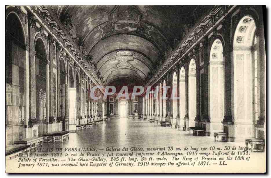 CPA Versailles Galerie des Glaces 