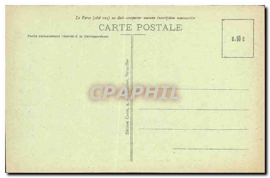 CPA Versailles Hameau de Marie Antoinette le Temple de L Amour — Verso