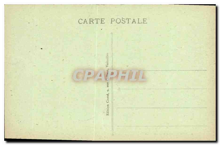 CPA Versailles Trianon — Verso