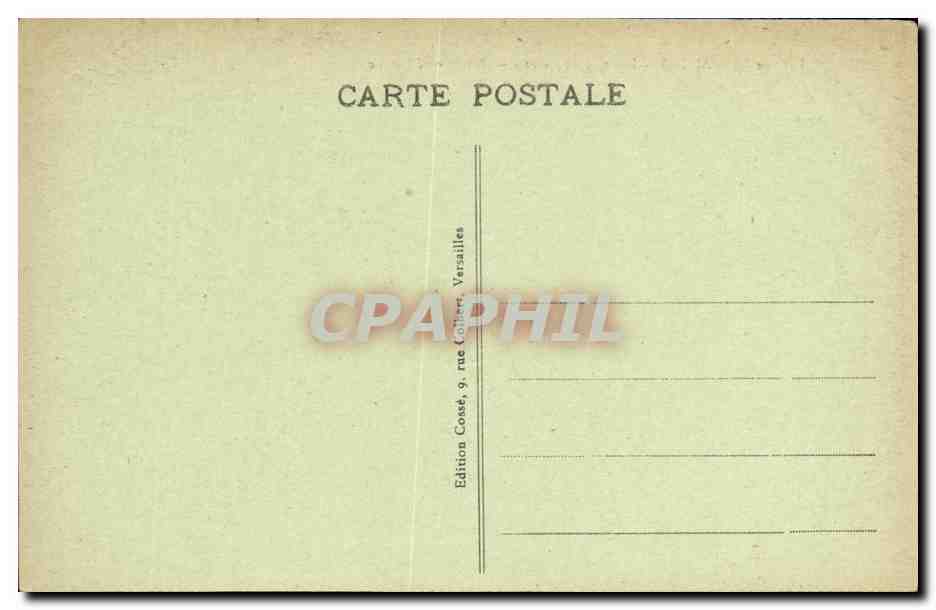 CPA Versailles Parterre de Latone  — Verso