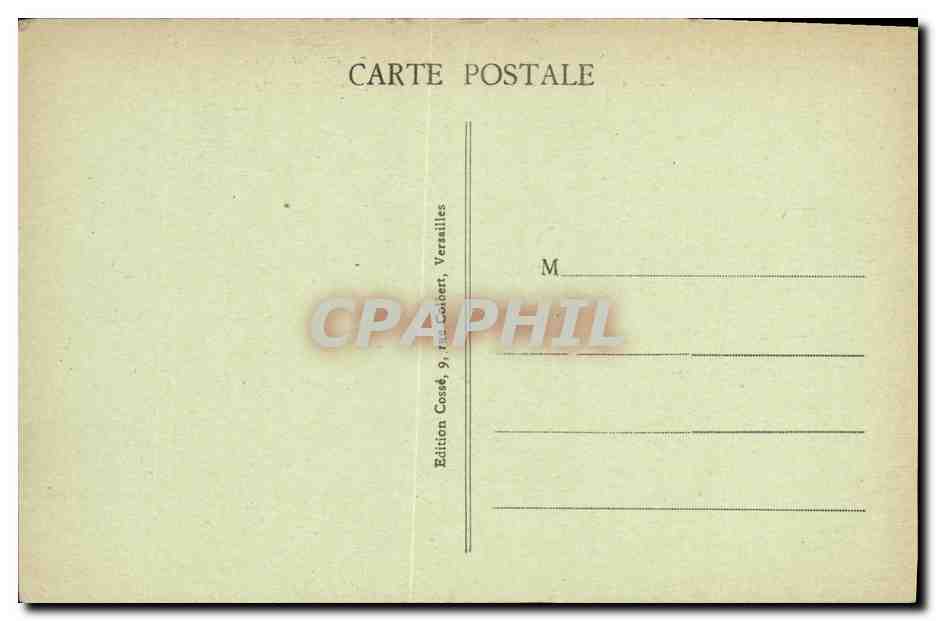 Versailles - Le Parc - Neptune - Grandes Eaux (Côté Ouest) — Édition Cosset, Versailles — Verso