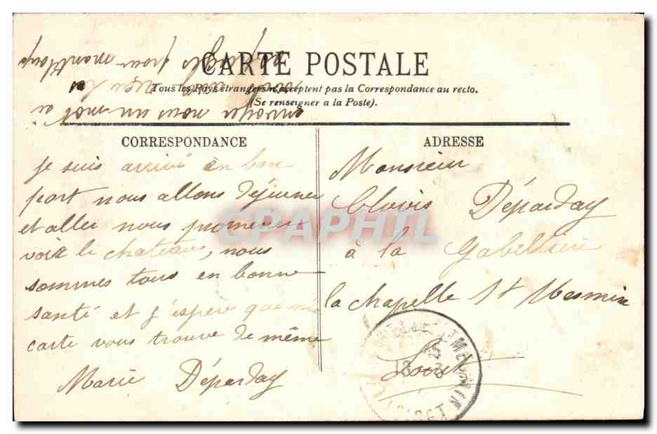 Le Jardin de Versailles — Le Bassin de Neptune un jour de Grandes Eaux — LL n°330 — Verso