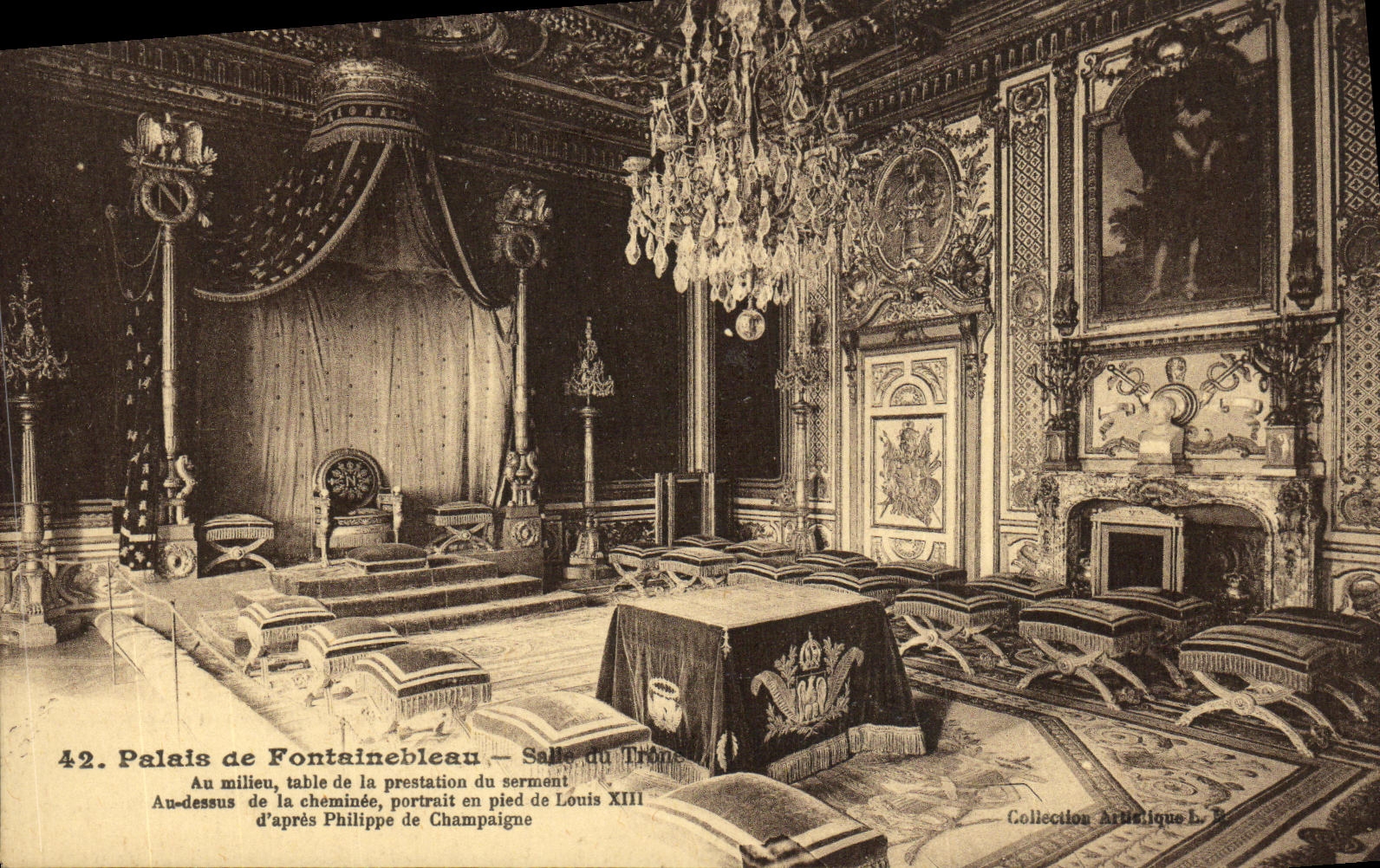 Palazzo di Fontainebleau — Sala del Trono — Collezione Artistica L. P.
