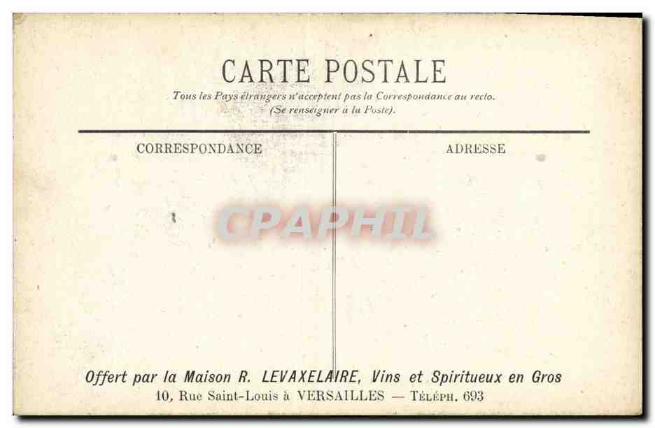 Versailles — L'Église Notre-Dame — Une Sortie de Messe — LL. — Rückseite