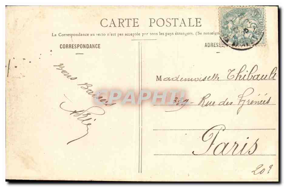 CPA Versailles Hameau de Marie Antoinette Pavillon de Musique — Verso