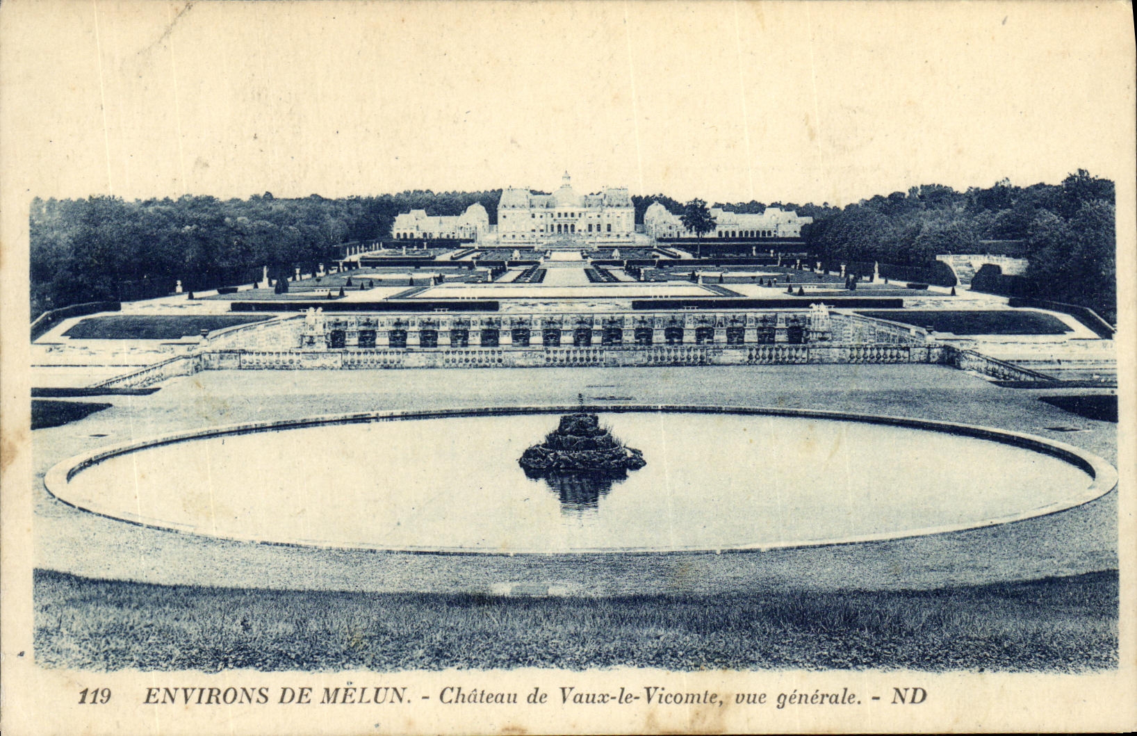 Environ de Mélun - Château de Vaux-le-Vicomte, vue générale - ND
