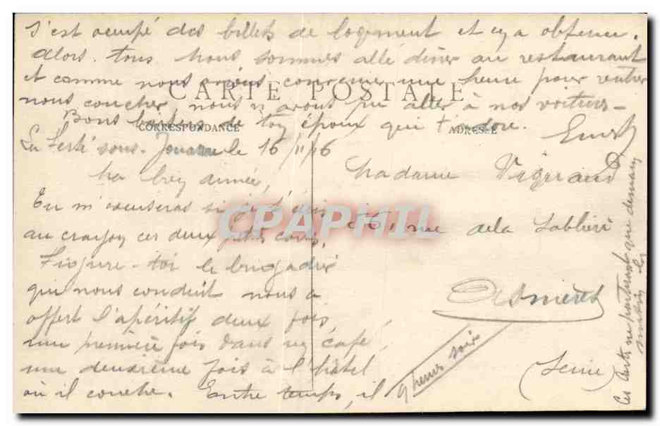 La Ferté-sous-Jouarre (S.-et-M.) — Le Château de l'Île — Bataille de la Marne (8 sept. 1914) — Rückseite