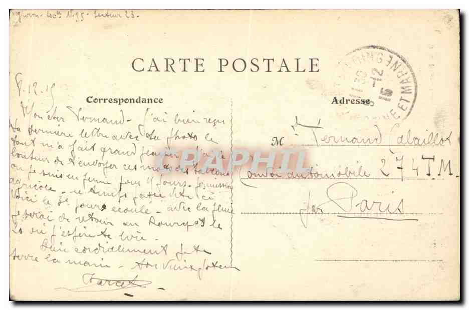 CPA Moret sur Loing Porte de Samois — Rückseite