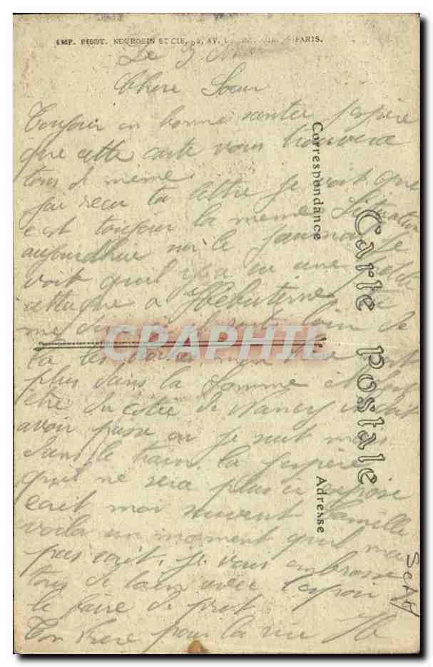 Érte-sous-Jouarre — Vue droite de la Marne, au Pont des Pelleliers — Édition Guérin — Verso