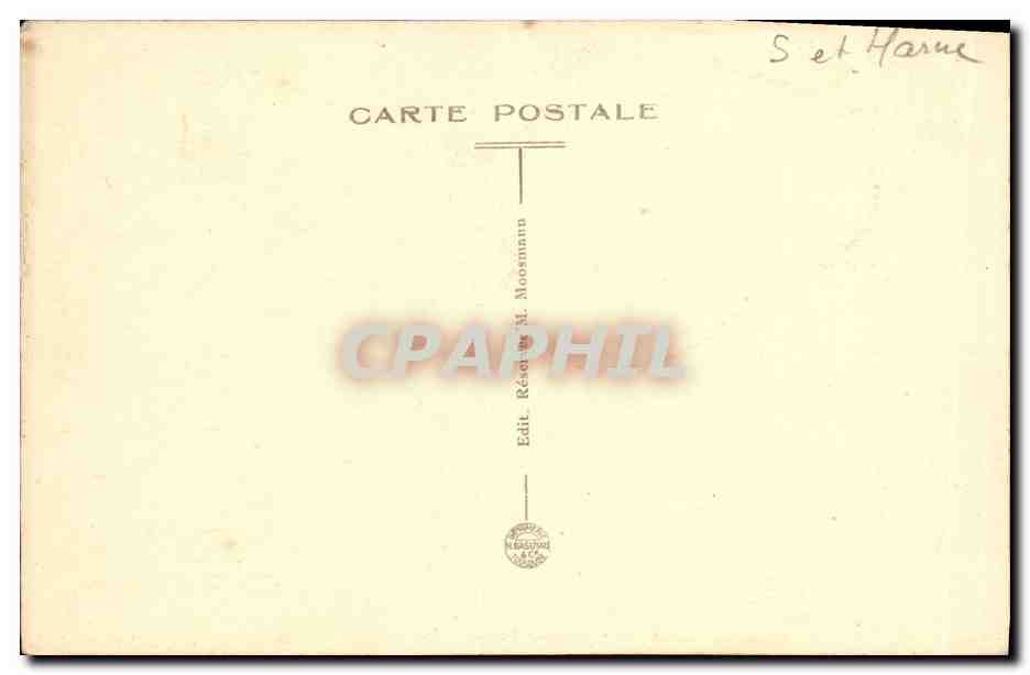 CPA Champagne Sur Seine Vue Generale Gare — Rückseite