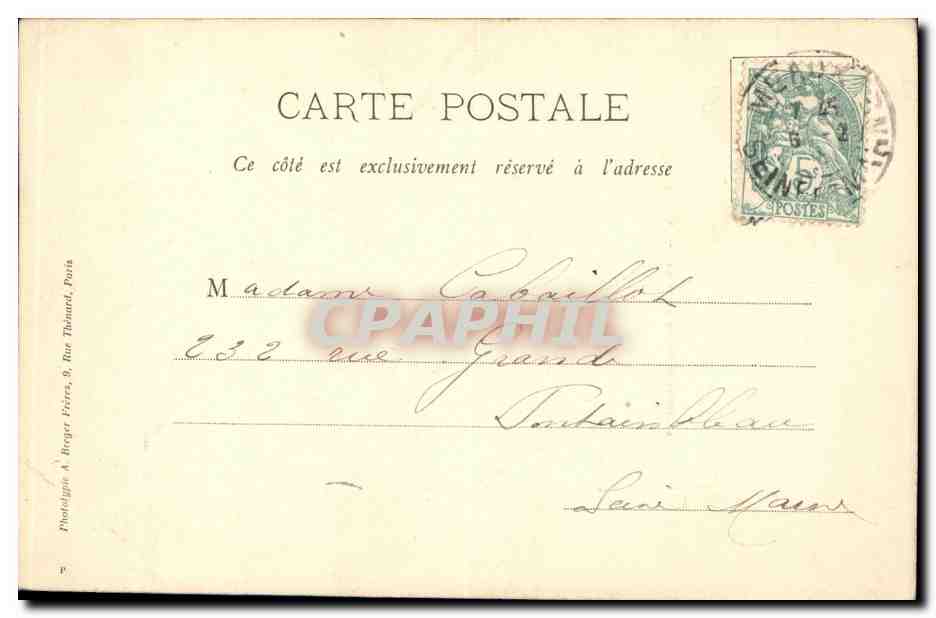 CPA Meaux Escalier Du Vieux Chapitre — Rückseite