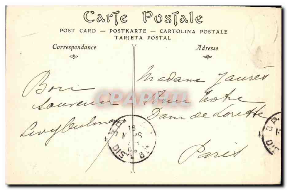 CPA Meaux Moulins sur la Marne — Rückseite